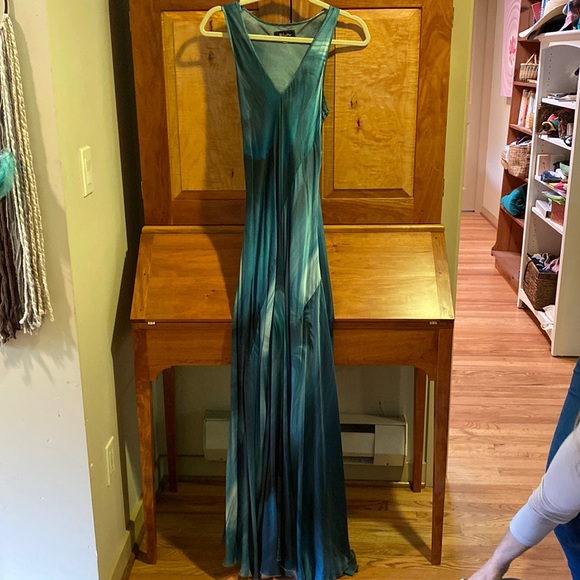 Biya long silk teal blue - Picture 1 of 5